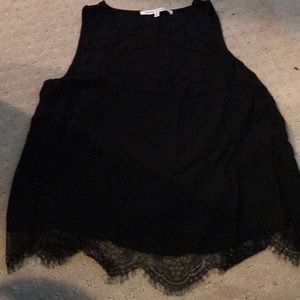 Cupcakes and cashmere black lace top